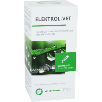 Vet Animal - Elektrol - Vet -250ml (elektrolitowo-aminokwasowe wsparcie gołębi)
